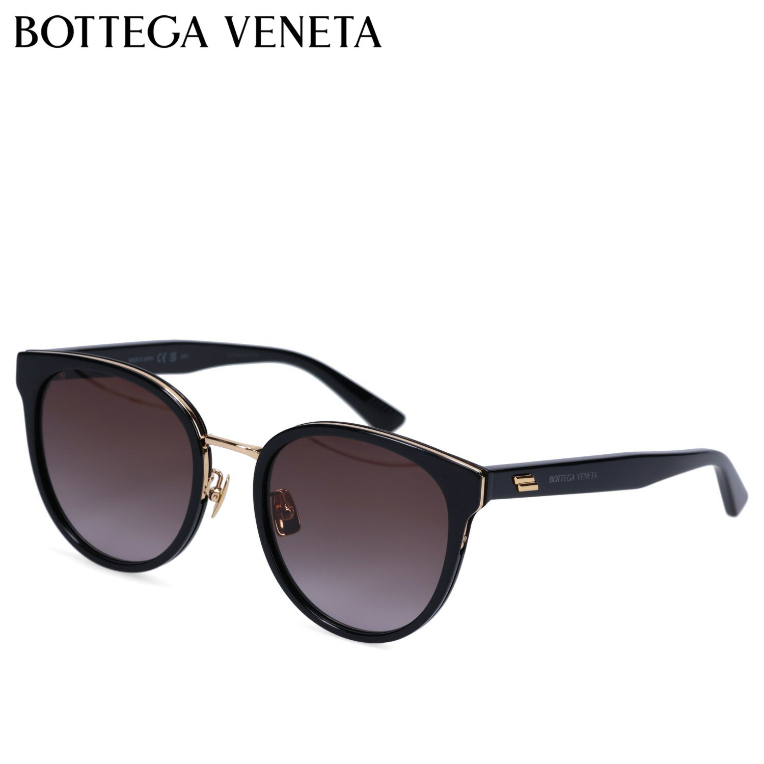 ボッテガヴェネタ BOTTEGA VENETA サングラス アイウェア メンズ レディース アジアンフィット UVカット SUNGLASSES ブラック 黒 BV1081SK-004 母の日