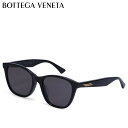 ボッテガヴェネタ BOTTEGA VENETA サングラス アイウェア メンズ レディース アジアンフィット UVカット スクエア SUNGLASSES ブラッ...