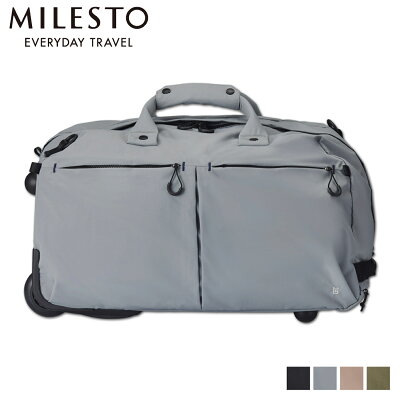 【 最大1000円OFFクーポン 】 ミレスト MILESTO ダッフルバッグ ボストンバッグ ショルダー ダッフルキャリー トロット メンズ レディース 37L 斜めがけ 軽量 撥水 防水 TROT ブラック グレー ベージュ 黒 MLS883