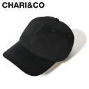  CHARI&CO チャリアンドコー キャップ 帽子 メンズ CORE PHYSICAL BLACKOUT POLO CAP ブラック 黒