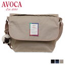 AVOCA アヴォカ ショルダーバッグ メッセンジャーバッグ フラップ メンズ レディース 斜めがけ FLAP SHOULDER BAG ブラック ネイビー ベ...
