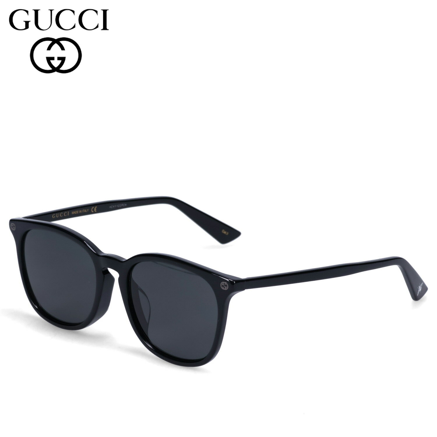 グッチ サングラス（レディース） 【クーポンで最大1000円OFF！5/16 10:59まで】 グッチ GUCCI サングラス メンズ レディース アジアンフィット UVカット 紫外線対策 ウェリントン SUNGLASSES ブラック 黒 GG0154SA-001 母の日