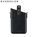  BANDOLIER バンドリヤー スマホケース スマホショルダー 携帯 ショルダー アイフォン エマ フォンポーチ レディース メンズ EMMA PHONE POUCH BLACK GOLD ブラック 黒 42EMI