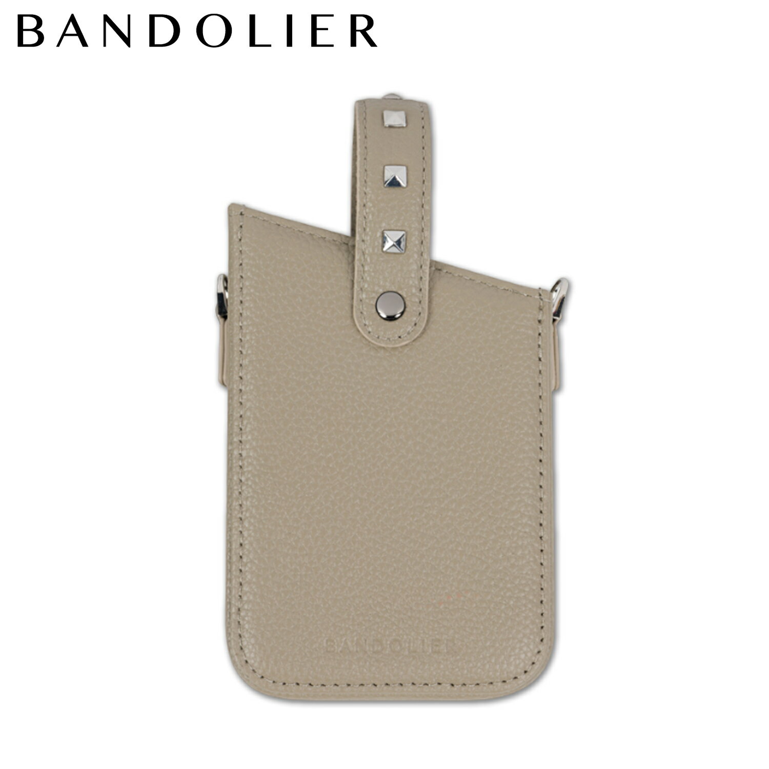 BANDOLIER バンドリヤー スマホケース スマホショルダー 携帯 ショルダー アイフォン エマ フォンポーチ レディース メンズ EMMA PHONE POUCH GREIGE ベージュ 42EMI