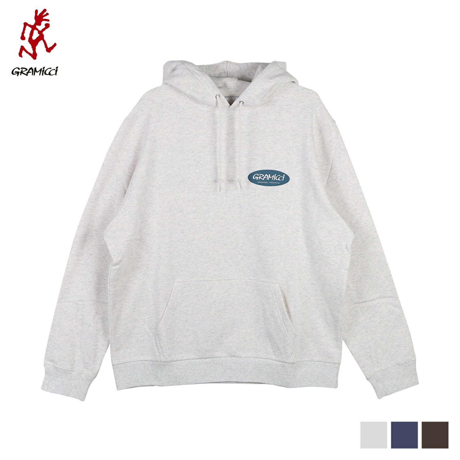 GRAMICCI グラミチ パーカー スウェット プルオーバー メンズ ORIGINAL FREEDOM PULLOVER HOODIE SWEATSHIRT グレー ネイビー ブラウン G3FU-J079