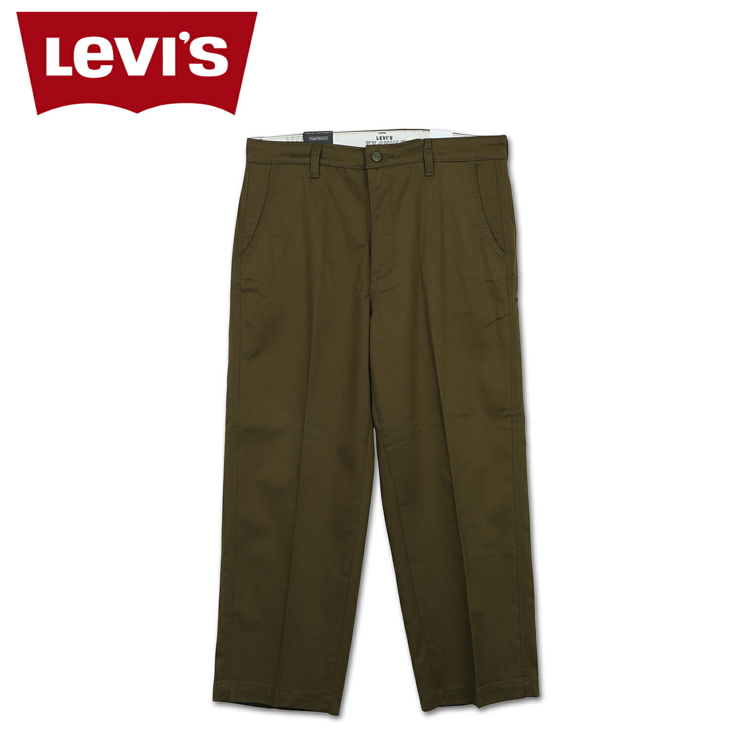 リーバイス LEVIS チノパン パンツ ワイドレッグ クロップ スタープレスト メンズ スタプレ STA PREST ダーク オリーブ A1223-0004