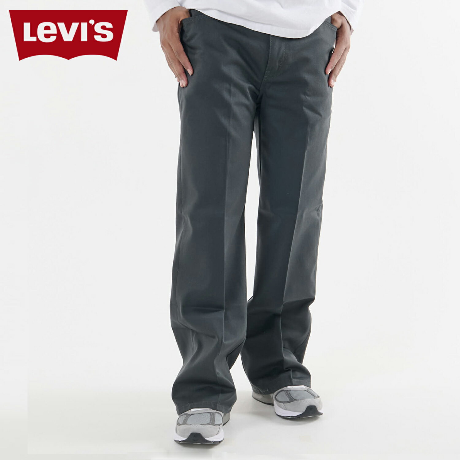 リーバイス LEVIS フレアパンツ ワイドパンツ スタープレスト メンズ スタプレ ブーツカット ストレート フレアー STA PREST ブラック 黒 A3552-0000