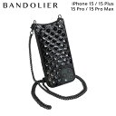 【クーポンで最大1000円OFF！3/29 10:59まで】 BANDOLIER バンドリヤー iPhone15 15Pro iPhone 15 Pro Max iPhone 15 Plus スマホケース スマホショルダー 携帯 アイフォン メンズ レディース SHEILA BLACK ブラック 黒 10SHE