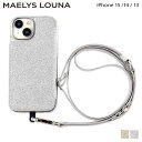 【クーポンで最大1000円OFF！5/1 10:59まで】 マエリスルーナ MAELYS LOUNA iPhone15 14 13 スマホケース スマホショルダー 携帯 アイフォン クロス ボディー デュオ レディース CROSS BODY CASE DUO ゴールド シルバー ML-CSIP23M-2CB 【 ネコポス可 】