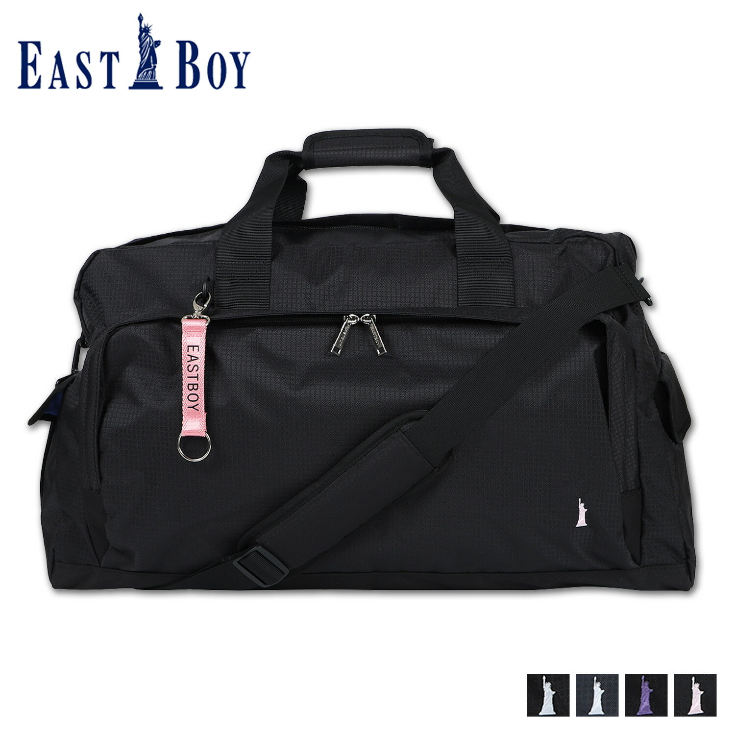 イーストボーイ EAST BOY ボストンバッグ ショルダーバッグ エチュード メンズ レディース 42L BOSTON BAG ホワイト ネイビー パープル ピンク 白 EBA52