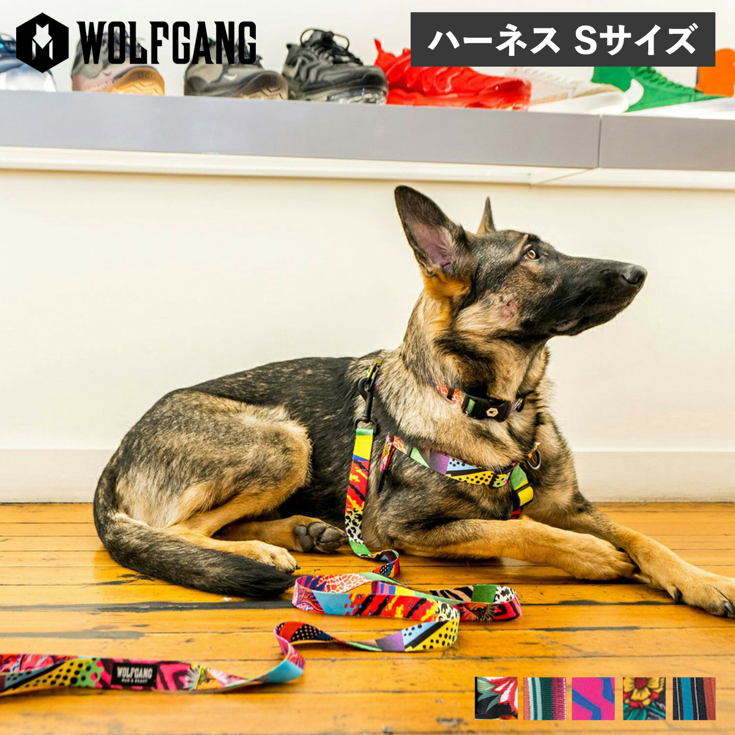 ショップトップ&nbsp;&gt;&nbsp;カテゴリトップ&nbsp;&gt;&nbsp;ブランド L-Z&nbsp;&gt;&nbsp;W&nbsp;&gt;&nbsp;WOLFGANG (ウルフギャング) 商品説明 【あなたの大切な愛犬に個性的で美しい首輪やハーネス、リードを用意するブランド WOLFGANG】 ウルフギャングの小型犬用ハーネス、Sサイズです。クルマのシートベルトなどにも使われる強度と柔らかさを兼ね備えたポリエステル100％のウェビング素材を使用しています。愛犬の引っ張りが気になる時は、胸の前のDリングにリードを装着して使用してください。・総柄デザインのモデルに関して、プリント部分のパターンの位置が写真と異なる場合があります。・写真によって色味や明るさが、実際の商品と異なって見える場合があります。・対応犬種は、一般的な目安です。個体差により適応サイズが異なる場合があります。・胴囲＝肋骨部分の一番太い部分の胴回りの長さです。※必ずご購入前に愛犬のサイズを計測していただき、商品サイズと適合しているかご確認ください。 ブランド名 / 商品名 WOLFGANG ウルフギャング / HARNESS カラー ダークフローラル：DARKFLORAL ケツァール：QUETZAL レトロフィット：RETROFIT ロスムエルトス：LOSMUERTOS ロストアート：LOSTART 素材 / 仕様 ポリエステル 対応犬種：ジャック・ラッセル・テリア/トイプードル/パピヨン/マルチーズ/チワワ/シーズー/ポメラニアン/ヨークシャーテリア/キャバリア/ホワイト・テリア/ミニチュア・ダックス など 生産国 - サイズ 胴まわり：30-45cm×ベルト幅：1.6cm ご購入前に必ずお読みください サイズ・仕様について 平置きして採寸したサイズになります。商品によっては若干の誤差が生じてしまう場合がございます。また、商品やブランド等によりサイズが異なります。（単位はcmになります。) 外装箱や商品に若干のへたりや傷がある場合があります。 また、生産工場や生産時期で細かい仕様変更がある場合がありますのでご注意ください。　　 カラーについて 個体ごとに若干の差異がある場合がございます。可能な限り現物に近い色味の写真を掲載をしておりますが、お客様のモニターの設定などにより現物との色味に差異が生じる場合もございます。あらかじめご了承ください。 予約商品の納期発送目安について 予約商品の納期発送目安は、以下の通りになります。 上旬：1日-10日頃発送予定 中旬：11日-20日頃発送予定 下旬：21日-末日頃発送予定 ※目安になりますので、日程が多少前後する場合があります。 類似商品はこちらウルフギャング WOLFGANG ハーネス 犬6,820円ウルフギャング WOLFGANG ハーネス 犬9,020円ウルフギャング WOLFGANG ハーネス 犬8,140円ウルフギャング WOLFGANG ハーネス 犬7,590円ウルフギャング WOLFGANG ハーネス 犬6,820円ウルフギャング WOLFGANG 首輪 小型犬5,060円ウルフギャング WOLFGANG 首輪 小型犬4,620円ウルフギャング WOLFGANG リード 小型4,730円ウルフギャング WOLFGANG リード 小型4,290円新着商品はこちら2024/5/17カシオ CASIO G-SHOCK 腕時計 G20,500円2024/5/16NIKE CALM SLIDE ナイキ カルム6,380円2024/5/16NIKE P-6000 ナイキ スニーカー メ14,630円再販商品はこちら2024/5/18PUMA プーマ プレイステーション スウェー14,300円2024/5/18NIKE AIR JORDAN 1 LOW ナ16,500円2024/5/18NIKE DUNK HIGH RETRO ナイ17,600円2024/05/18 更新 類似商品はこちらウルフギャング WOLFGANG ハーネス 犬6,820円ウルフギャング WOLFGANG ハーネス 犬9,020円ウルフギャング WOLFGANG ハーネス 犬8,140円再販商品はこちら2024/5/18PUMA プーマ プレイステーション スウェー14,300円2024/5/18NIKE AIR JORDAN 1 LOW ナ16,500円2024/5/18NIKE DUNK HIGH RETRO ナイ17,600円新着商品はこちら2024/5/17カシオ CASIO G-SHOCK 腕時計 G20,500円2024/5/16NIKE CALM SLIDE ナイキ カルム6,380円2024/5/16NIKE P-6000 ナイキ スニーカー メ14,630円