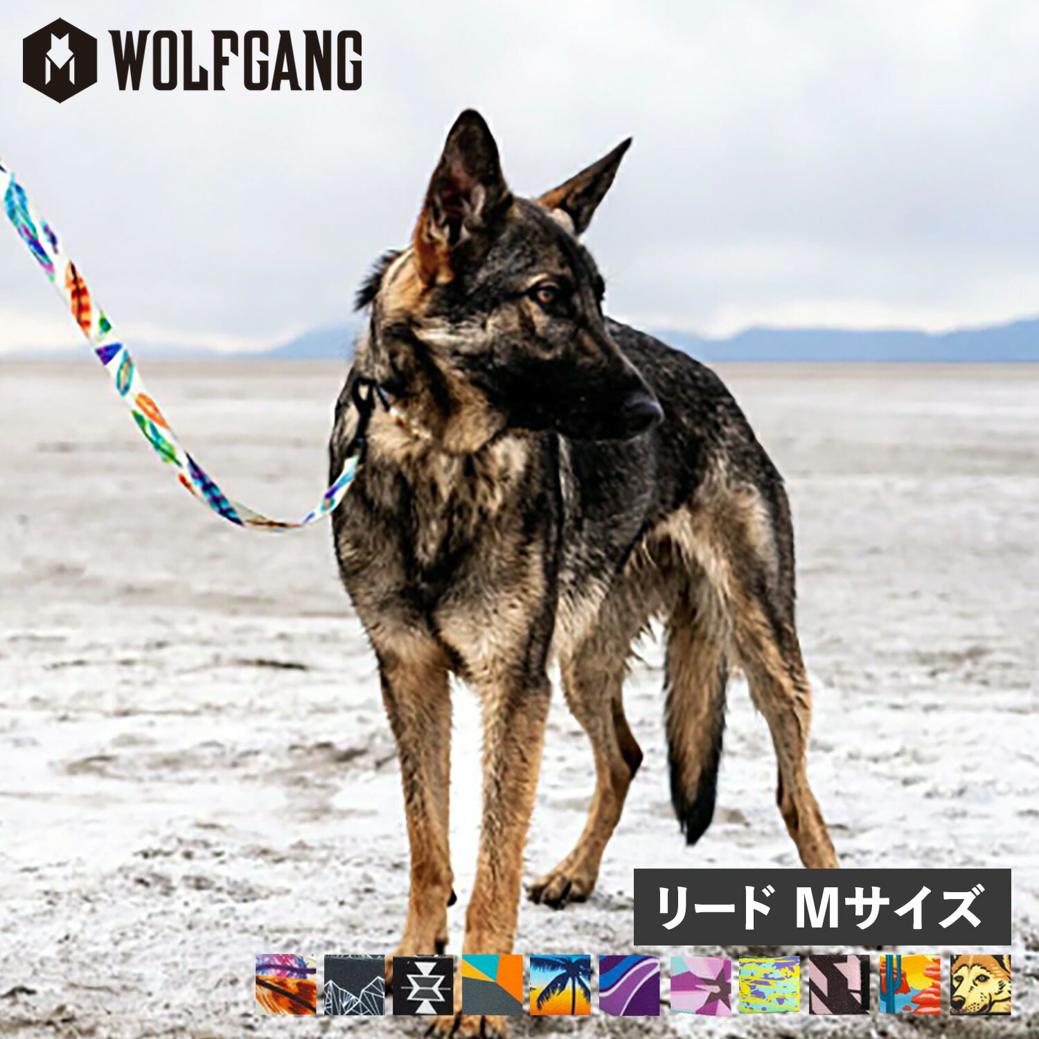 ウルフギャング WOLFGANG リード 中型犬 大型犬用 Mサイズ リーシュ LEASH マン&ビースト MAN&BEAST