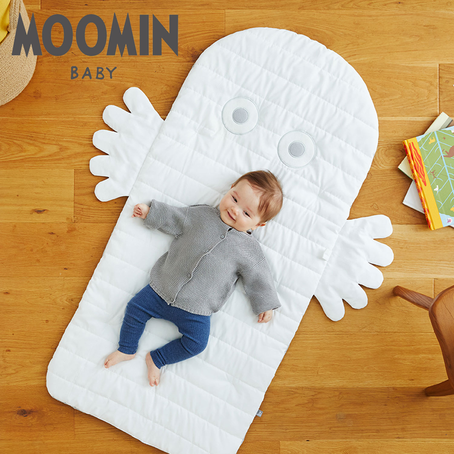 moomin baby ムーミンベビー ベビーマット プレイマット 赤ちゃん ベビー用品 中綿入り 男の子 女の子 ニョロニョロ NZMB006200100