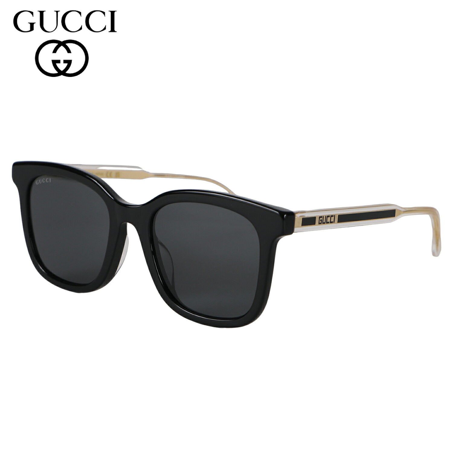 グッチ サングラス（レディース） 【クーポンで最大1000円OFF！5/16 10:59まで】 グッチ GUCCI サングラス メンズ レディース アジアンフィット UVカット ケース付 SUNGLASSES ブラック 黒 GG0562SKN-001 母の日