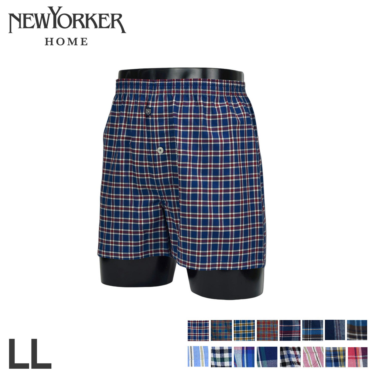 ニューヨーカーホーム NEWYORKER HOME トランクス 下着 インナー アンダーウェア パンツ 前開き LL メンズ 男性