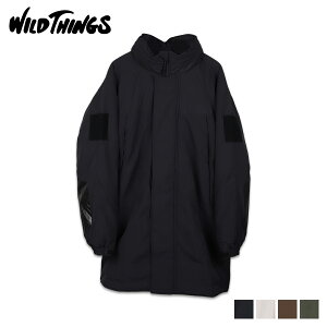 【 最大1000円OFFクーポン配布中 】 WILD THINGS ワイルドシングス ダウン ジャケット アウター モンスターパーカー タイプ2 メンズ MONSTER PARKA TYPE2 ブラック オフ ホワイト カーキ ブラウン 黒 WT23101SN