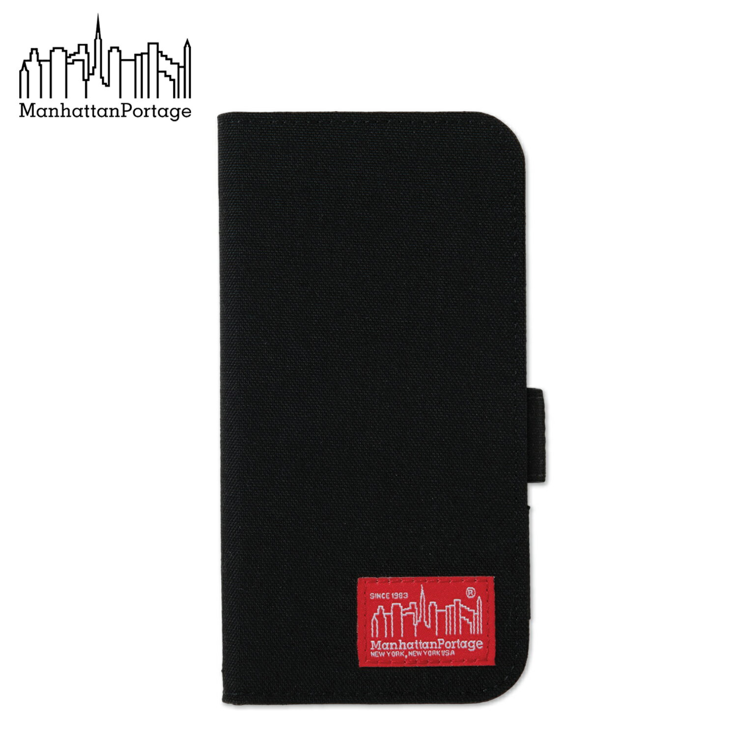 マンハッタンポーテージ Manhattan Portage iPhone15 iPhone14 ケース 手帳型 スマホケース 携帯 アイフォン メンズ レディース CORDURA NYLON Book Type Case ブラック 黒 iP15-CD-BOOK 【 ネ…