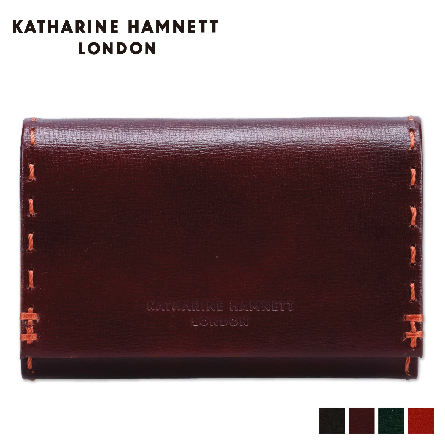 キャサリンハムネットロンドン 小銭入れ レディース キャサリンハムネット ロンドン KATHARINE HAMNETT LONDON キーケース キーホルダー 財布 小銭入れ カラー テイラード 2 メンズ レディース 4連 本革 COLOR TAILORED 2 ブラック ブラウン グリーン オレンジ 黒 490-58701