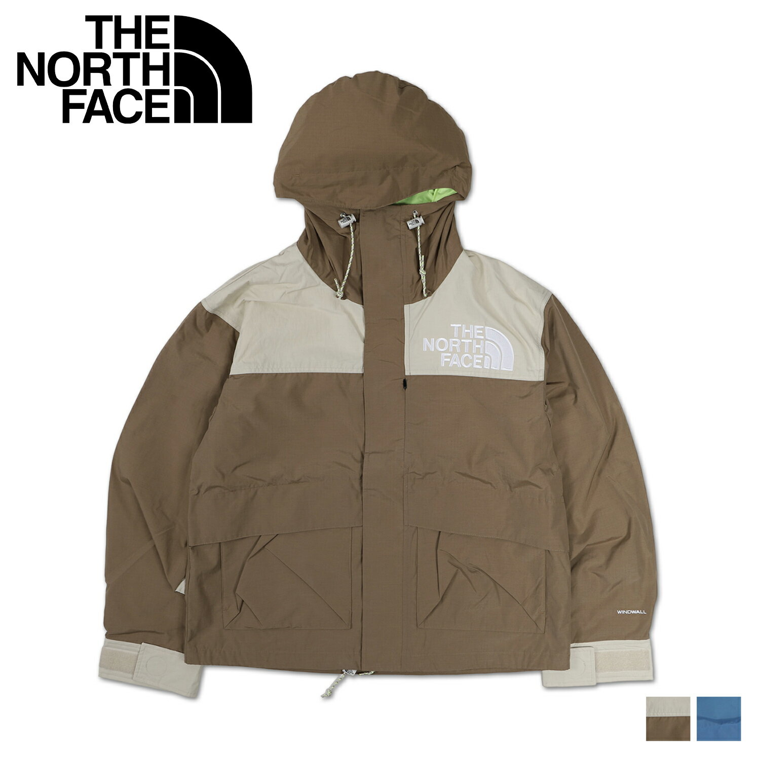 ノースフェイス マウンテンジャケット メンズ ノースフェイス THE NORTH FACE ジャケット マウンテンパーカー アウター メンズ 防寒 M 86 LOW-FI HI-TEK MOUNTAIN JACKET ブラウン ブルー NF0A7ZYQ