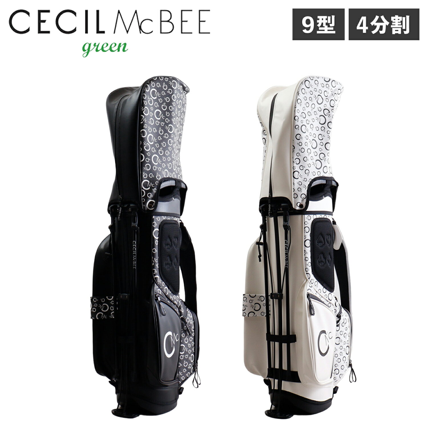 ޥӡ꡼ CECIL McBEE green ǥХå եХå 륪С ǥ ɼ  CADDY BAG ֥å ۥ磻   CGF2322CB