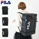 FILA フィラ リュック バッグ バックパック サイン メンズ レディース 35L ボックス型 撥水 軽量 SIGN ブラック 黒 7763