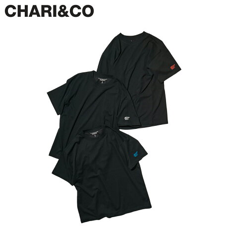 CHARI&CO チャリアンドコー Tシャツ 半袖 メンズ PHYSICAL BLACKOUT COOLER TEE ブラック ホワイト オレンジ ブルー 黒 白