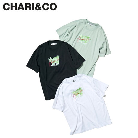 CHARI&CO チャリアンドコー Tシャツ 半袖 メンズ INTIMIDATION CAT TEE ブラック ホワイト グリーン 黒 白