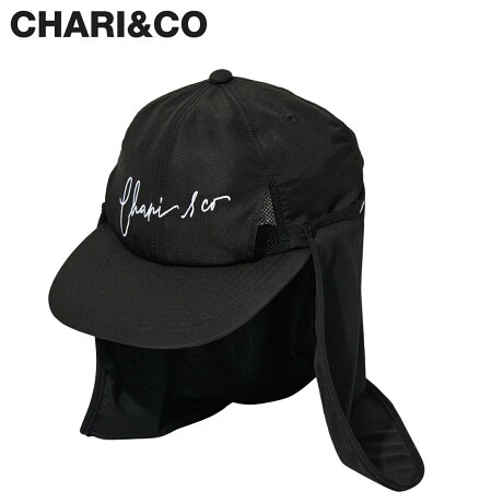 CHARI&CO チャリアンドコー キャップ 帽子 メンズ SCRIPT SUNSHADE 6PANEL CAP ブラック 黒