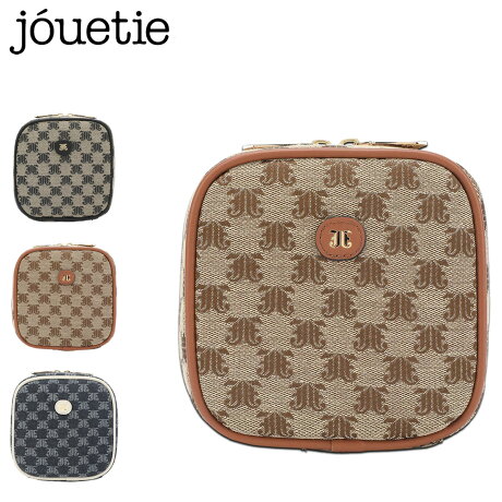 ジュエティ jouetie ポーチ マルチポーチ 小物入れ スクエアポーチ JJモノグラムジャガード レディース JJ MONOGRAM JACQUARD ベージュ ブラウン ブルー JUT-81420W