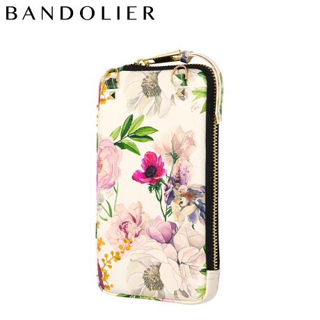 BANDOLIER バンドリヤー ポーチ スマホ 携帯 エキスパンデッド フローラルアイボリー ポーチ メンズ レディース EXPANDED FLORAL IVORY POUCH アイボリー 21GRA