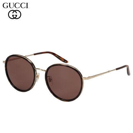 グッチ GUCCI サングラス メンズ レディース アジアンフィット UVカット 紫外線対策 SUNGLASSES ブラウン GG0677SK-002