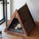 グルーム GROOM 三角テント ペット用ベッド キャット 猫 小型犬 猫用家具 クッション付き ペット用品 インダストリアル インテリア ハンドメイド TRI...