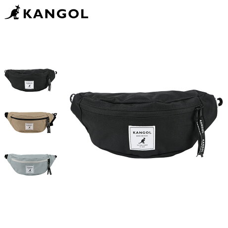 カンゴール KANGOL ウエストバッグ ポーチ ボディバッグ ワンショルダー メンズ レディース 3L 斜めがけ WAIST POUCH ブラック グレー ベージュ 黒 KGSA-BG00254 [予約 5月上旬 入荷予定]