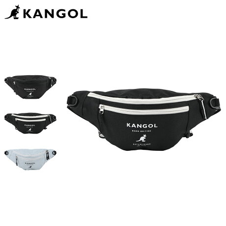 カンゴール KANGOL ウエストバッグ ポーチ ボディバッグ ワンショルダー メンズ レディース 2L 斜めがけ WAIST POUCH ブラック グレー 黒 KGSA-BG00260 [予約 5月上旬 入荷予定]