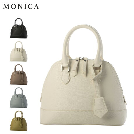 モニカ MONICA ボストンバッグ ミニ ショルダー レディース 斜め掛け 2way MINI BOSTON BAG ブラック アイボリー グレージュ ブルー グリーン 黒 MONI-1051