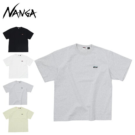 NANGA ナンガ Tシャツ 半袖 エコハイブリッド ボックスロゴ エンブロイダリー ティー ECO HYBRID BOX LOGO EMBROIDERY TEE ブラック ホワイト ライト グレー イエロー 黒 白 1G804-A