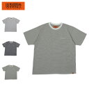 ユニバーサルオーバーオール UNIVERSAL OVERALL Tシャツ 半袖 メンズ ボーダー MICRO BORDER TEE グレー ネイビー オリーブ U2413209-C