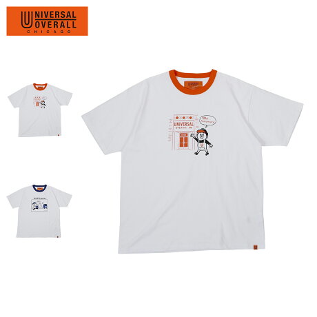 ユニバーサルオーバーオール UNIVERSAL OVERALL Tシャツ 半袖 メンズ 100周年記念 限定 WINDY JR TEE ホワイト 白 U2413209WJ