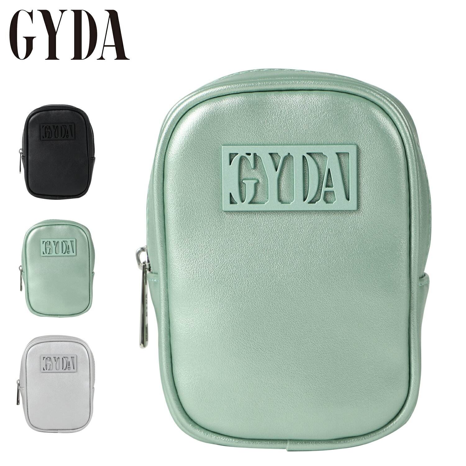 GYDA ジェイダ ポーチ 化粧ポーチ 小物入れ レディース MULTI PORCH FRAME METAL ブラック グリーン グレー 黒 GY-P203