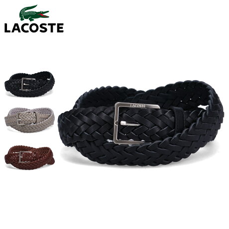 ラコステ LACOSTE ベルト メッシュベルト メンズ MESH BELT ブラック グレー ダーク ブラウン 黒 LB65710