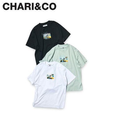 CHARI&CO チャリアンドコー Tシャツ 半袖 メンズ BLACKOUT YELLOW CAB TEE ブラック ホワイト グリーン 黒 白