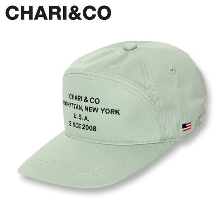 CHARI&CO チャリアンドコー 帽子 キャップ メンズ LOCATION LOGO 7PANEL CAP グリーン