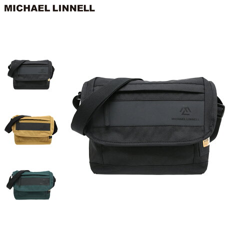 マイケルリンネル MICHAEL LINNELL メッセンジャーバッグ ショルダー ミニ メンズ レディース 3L 斜めがけ YELLOW LABEL MINI MESSENGER ブラック ベージュ ブルー MLYL-04