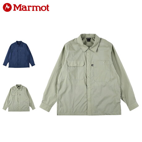 マーモット Marmot シャツ 長袖 ライト リップストップ メンズ 撥水 LIGHT LIPSTOP SHIRT ネイビー オリーブ TSSMS402