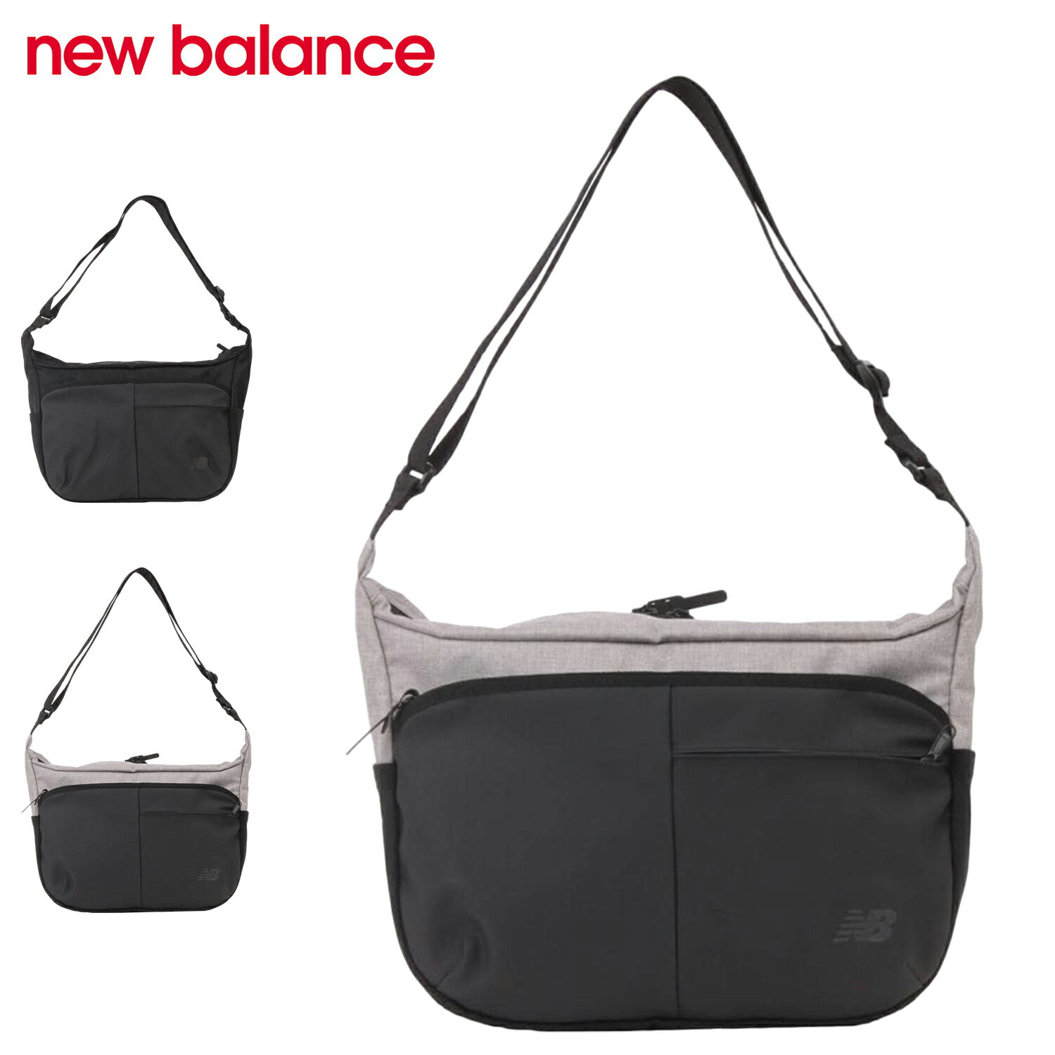 Rakuten - 【最大1000円OFFクーポン発行中 4/27 11:59まで！】 ニューバランス new balance ショルダーバッグ メンズ レディース 斜めがけ SHOULDER BAG ブラック グレー 黒 LAB45705 母の日