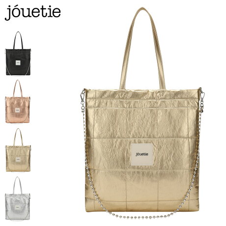 ジュエティ jouetie トートバッグ ラージ レディース メタリックPU キルティング LARGE TOTE ブラック ピンク ゴールド シルバー 黒 81490B