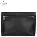 ランバンオンブルー LANVIN en Bleu クラッチバッグ セカンドバッグ メンズ 牛革 ゼブダ ブラック 黒 529211