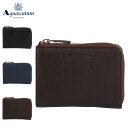 アクアスキュータム AQUASCUTUM 財布 小銭入れ コインケース メンズ L字ファスナー 本革 エプソン ブラック ネイビー ブラウン 黒 AQW-003...