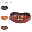 マッキントッシュ フィロソフィー MACKINTOSH PHILOSOPHY ベルト レザーベルト メンズ 本革 ビジネス バックル ベロ付き LEATHER BELT ブラック ダークブラウン ブラウン 黒 MAPB-00411