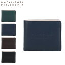 マッキントッシュ フィロソフィー MACKINTOSH PHILOSOPHY 財布 二つ折り メンズ レディース 本革 グランディ ブラック ネイビー ブラウン グリーン 黒 MAPW-00321